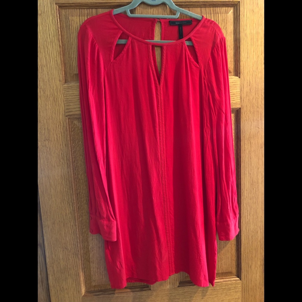 BCBG Coral Red Dress